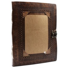 Huge Customisable Visitor Leather Book 10x13" (200 pages)