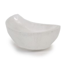 Selenite Moon Bowl - 15cm