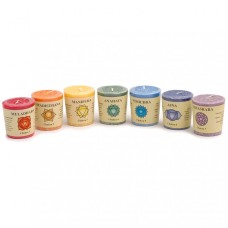 7 Chakra Candle Set (With Essential Oils) 