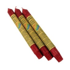 Tapered Chakra Candle - Set Of 3 (Various Designs) COLOUR: (Required)