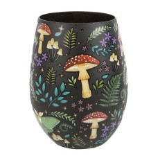 DARK FOREST PRINT STEMLESS WINE GLASS