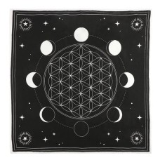 70X70CM MOON PHASE CRYSTAL GRID ALTAR CLOTH