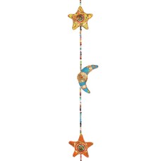 HANGING MOONS AND STARS WITH BELL