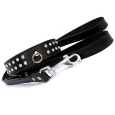 DIAMANTE COLLAR LEAD SET - BLACK