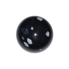 Snowflake Obsidian Sphere